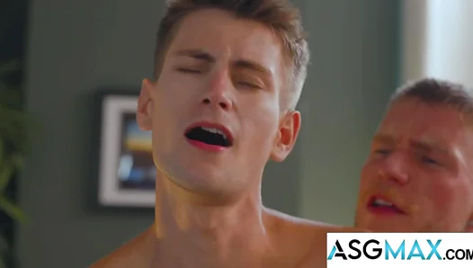 Sweaty Gym Jock Spreads Legs for Secret Office Tryst - XXX Parody