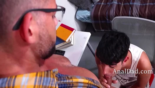 Quinns Hungry Conquest: Stepdads Thick Cock Fills Stepson Miguels Mouth - HotBlowjobs 18+