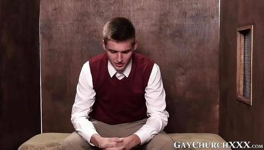Pastors Sinful Confession: Devouring Jocks Throbbing Dick in Sacred Space - XXX