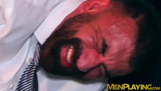 Daddy Joe Submits Fully to Sir Peters Dominance in Scorching Gay Scene