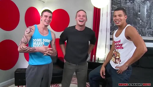Hulking Jocks Thick Meat Devours Straight Boy in Furious Threesome Rendezvous – TinyGays