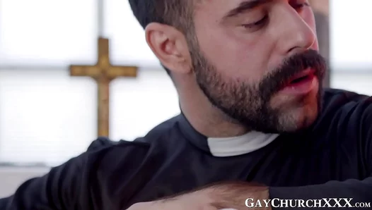 Teenage Altar Boy Succumbs to Forbidden Lust, Enjoys the Priests Holy Hardness in Sacred
