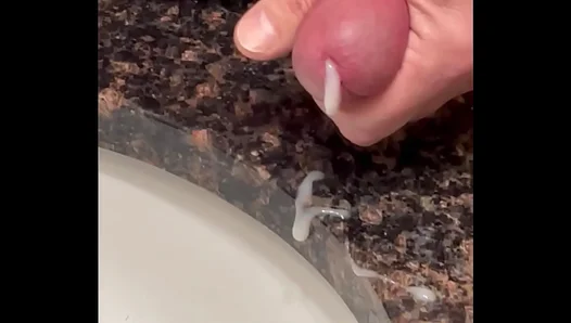 Steamy Solo Session: Thirsty Dude Devours His Own Thick Creamy Release