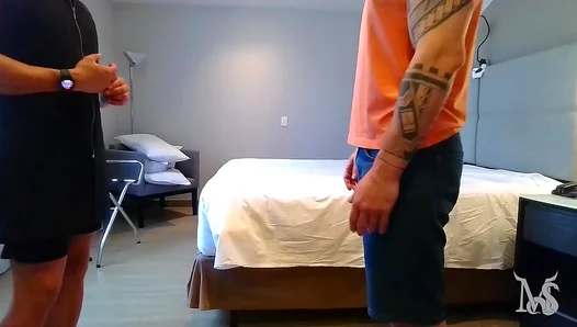 Steamy Threesome: Bisexual Amateurs Share Passionate Blowjobs Rough Anal – GayMassage 18+
