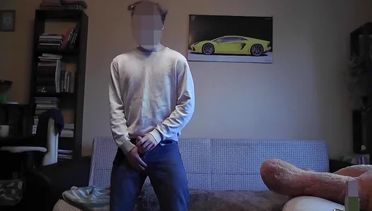 Steamy Solo Session: Handsome Amateur Takes Himself Deep with Feverish Lust –