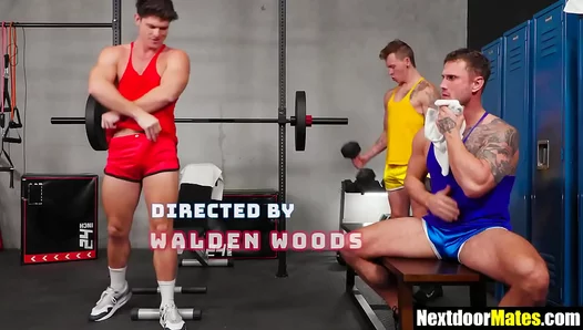 Sweaty, Muscular Bro Jocks Unleash Lust in Glorious Glory Hole Cock-Sucking Frenzy –
