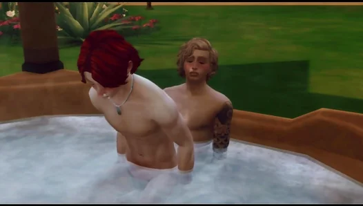 Sultry Soak Session: Steamy Sims 4 Jaquzzi Play Unleashes the Naughty Side of This Hungry