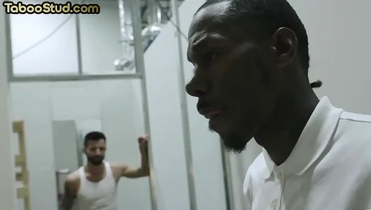 Interracial Bareback Threesome: Hung Studs Devour Each Others Holes in Steamy, Raw Passion