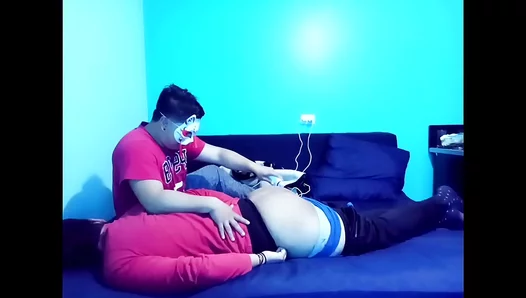 Smooth Slick Ride: Buddies Assist Bareback Anal Play With Waxed Tight Hole – SmoothGaySex