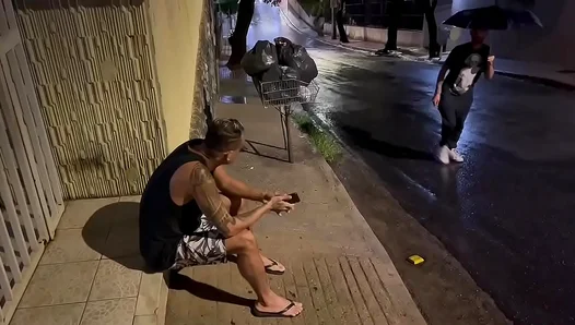 Rio Raindown Rendezvous: Carioca Devours Juicy Mineiro Ass in Lewd Brazilian Threesome –