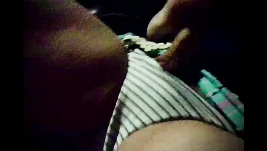 Lace Encased Shemale Temptation: Self-Stimulation with Her Massive, Aroused Transcock –