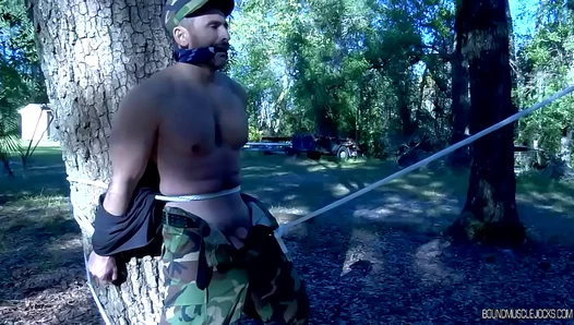 Bound : Tyler Dukes Wild BDSM Rampage – Huge Men Unleashed in the Woods