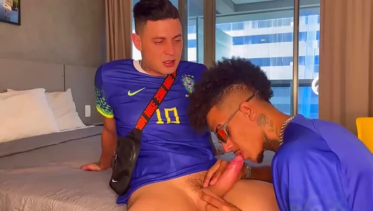 Brazils Victory Celebration Turns into Steamy Interracial Butt-Fucking Frenzy - 18+