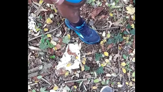 Midnight Forest Threesome: Sneaky Outdoor Blowjobs Frantic Hand Jobs Under Starlight