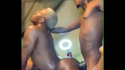 Intense Anal Overload: Huge Cock Gangbang Leaves Black Bubble Butt Dripping Full