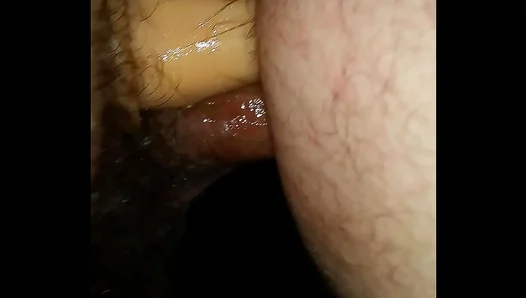 Double Penetration Delight: Thick Dick Enters Tight Hole While Huge Black Dildo Stretches