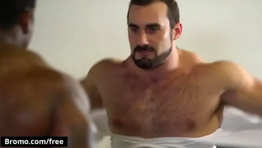 Rugged Beefcake Ravishes His Chiseled Lover in a , Friction-Filled Threesome – Bromo