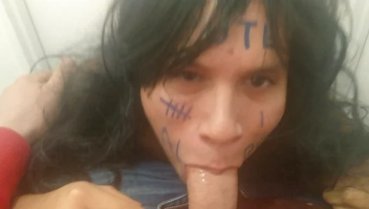 Sissy Boys Desperate Debt: Pays Rent with Rough Blowjob in Gay Porno Home Scene