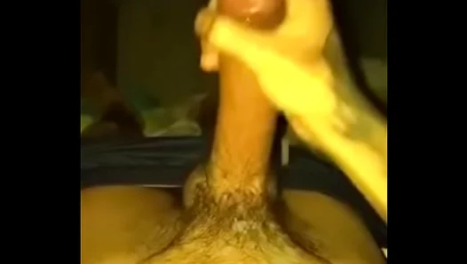 Hairy Teens Hands-Free Orgasm: Stroking Huge UnCut Dick – 18+