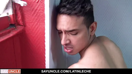 Latino Teens Steamy Shower Fantasy: Older Mans Hung Throbbing Cock Delights His Mouth