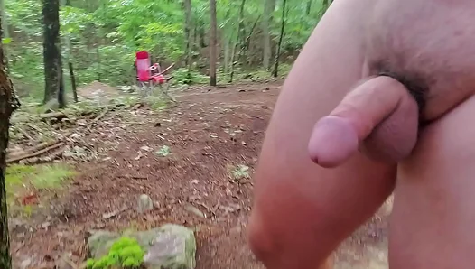 Sun-Kissed Solo Adventure: Hiking Free Rock Hard with a Daring Cock Ring - HotOutdoorFun
