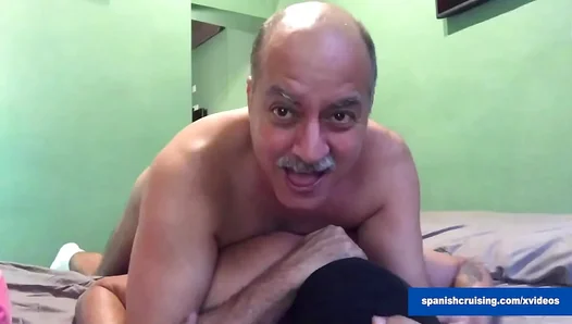 Daddys Hung Buck Thrills Riding Thirsty Hole in Raw Steamy Fuck Session