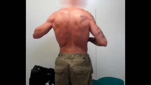 Beefy Athlete Unleashes in Sizzling Locker Room - Juicy Shower Self-Service 18+
