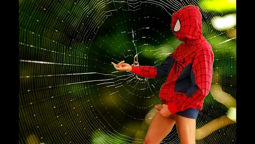 Spideys Webbed Orgasms: Fantastical Solo Gay Masturbation Scenes - 18+