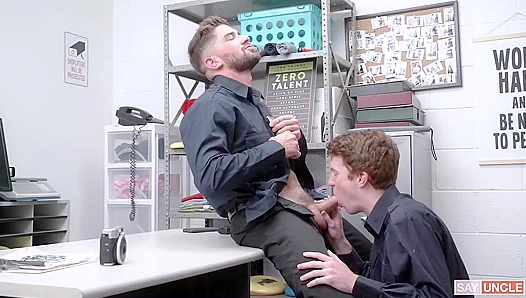 Steamy Patrol: Hunky Officer Chris Sebastian Busting Naughty Lads into Submission