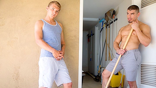 Neighbourly Encounter: Jeremy Spreadums Surrenders to Elye Blacks Seductive Moves –