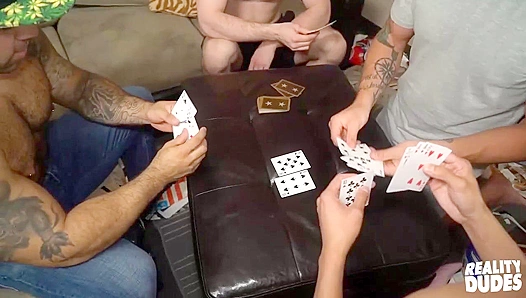 Steamy Poker Night Flare-Up: Brandon, Blaze and Rico Lorenzos Hot College Hookup – 18+