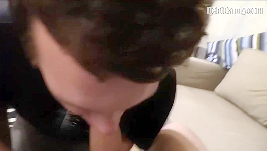 Deep Throating Daddys Load: Innocent Twink Gets Drenched in Jizz After POV Raw Fuck –