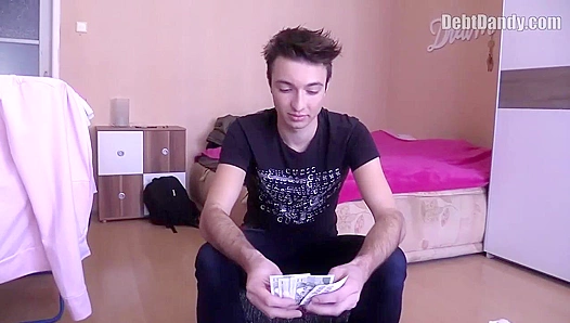 Young Twinks Pleasure Overwhelms Him as He Swallows Every Drop of Thick Spunk - DebtDandy