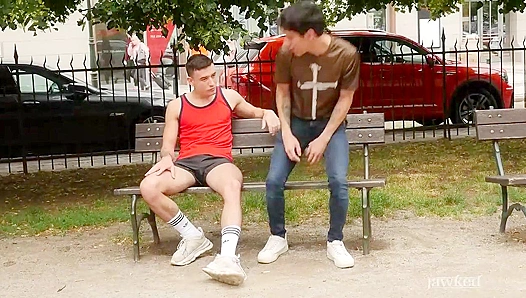 Raw Ride Frenzy: Simon Bests Tight Hole Devoured by Roman Capellinis Hung, Sweaty Cock -