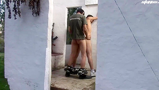 : Rugged Soldier Claims Tight Innocent Boys Rear - GayXXX 18+