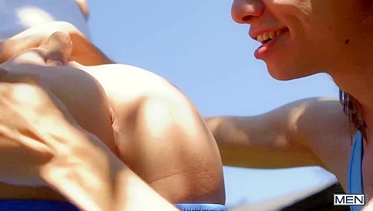 Cristianos Power Play: Dominant Thrusts Pound Adorable Leo Louis in Raw Doggy Anal –
