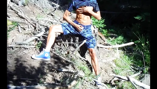 Moonlit Bareback Orgies: Shirtless Men Pleasuring Raw Cock Under the Stars