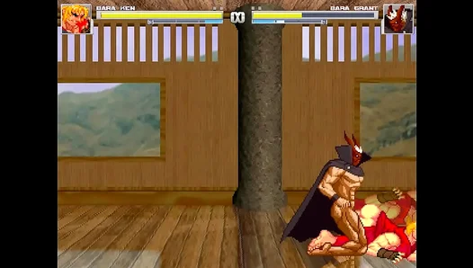 Passionate Rivalry Ignites: Ken Takes on Grant in Steamy MUGEN Yaoi Battle – 18+