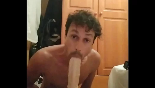Lionel Hearts Devours Massive 25cm Cock, Thirstily Milking a Voluminous Load