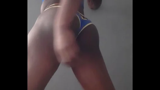 Sultry Rhythm Showdown: Solo Twerk Dance Frenzy Exposes All at HotGayShows 18+