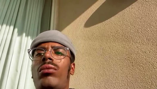 City Scape Seduction: Hung Stud Takes Solo on Breathtaking Balcony with Scenic Views - 18+