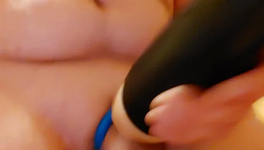 Steamy Amateur Toy Rides Get Pounded, Ends Up Covered in Thick Cum Load