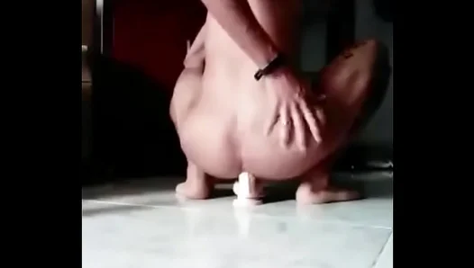 Drenched in Sweat, Craving Thick Cock: Solo Workout Builds Intense Dildo Lust – HotMess