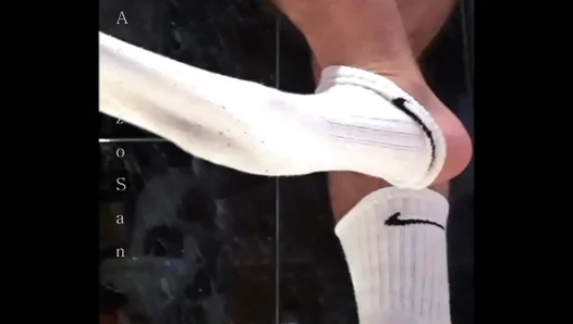 Steamy Foot Play Fantasies: AnzzoSans Socks Off, Exposing Hairy Dick for XXX Thrills