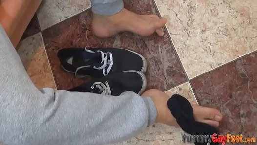 Muscle Gods Foot Worship Leads to a Steamy, Intense Solo Orgasm
