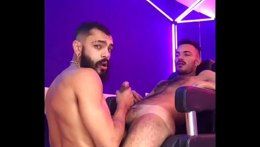 Steamy Barber Shop Tryst: Hot Amateur Twosomes Get Down Dirty