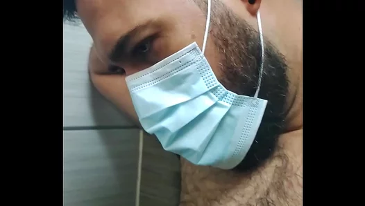 Caught in the Act: Voyeur Witnesses Steamy Gay Bathroom Threesome from Hidden Stall