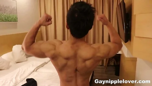 Asian Hunks Uncontrollable Desire: Feasting on Ripped Nipple Bites, Adoring the Gods