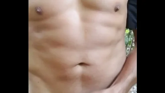 Horny Outdoorsman Spews Seed in Natures Embrace: A Steamy Solo Adventure
