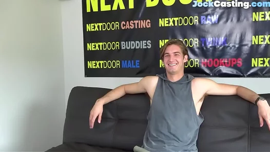Sultry Audition: Ripped Jocks Pulsing Cock Takes Center Stage in Sweaty Casting Room -